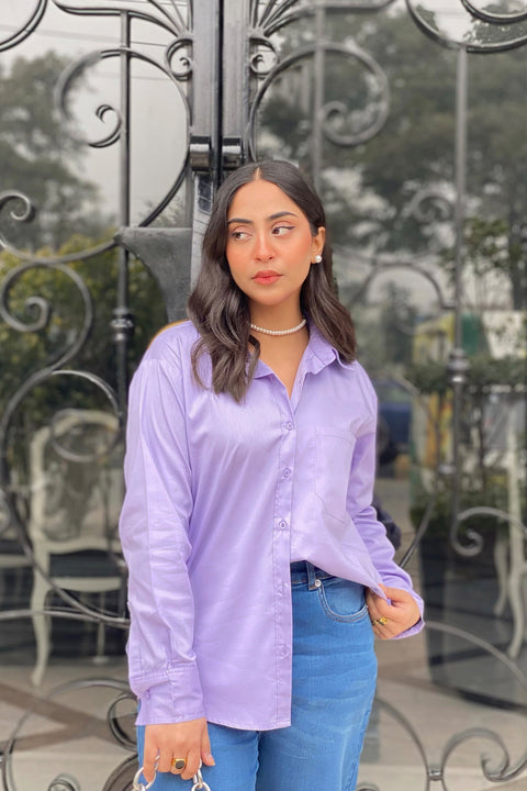 Solid Button-up Shirt Beyond East Official