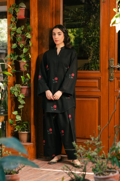 2 Piece Embroidered Khaddar Suit