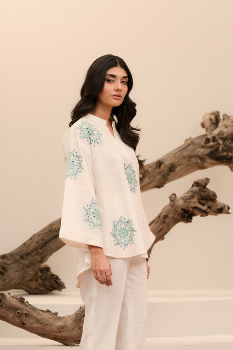 1 Piece Embroidered Khaddar Shirt