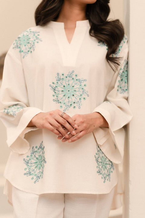 1 Piece Embroidered Khaddar Shirt