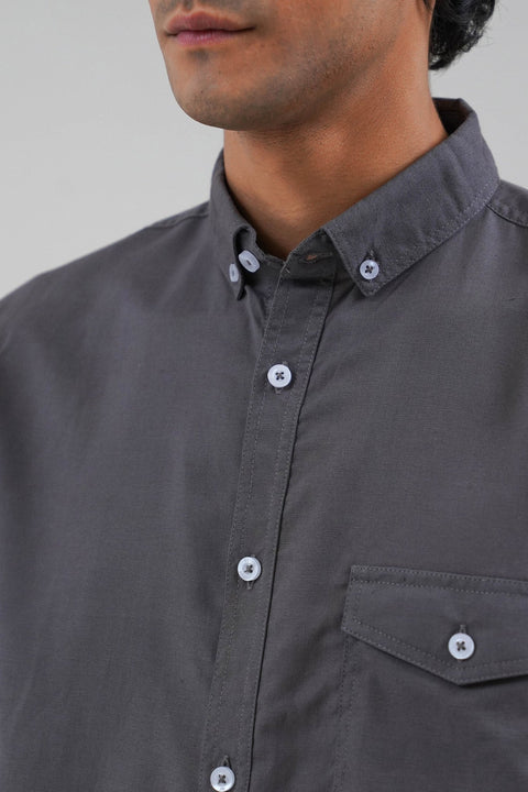 Solid Casual Shirt - Brands Bazaar