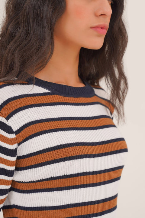 Yarn-Dyed Sweater - Brands Bazaar